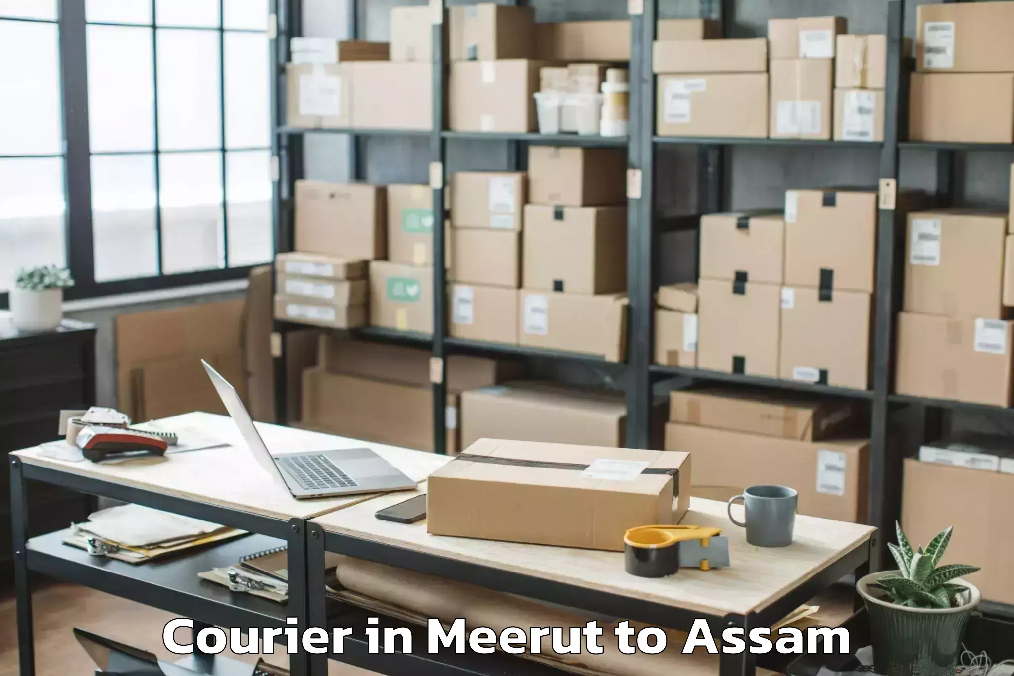 Affordable Meerut to Demow Courier